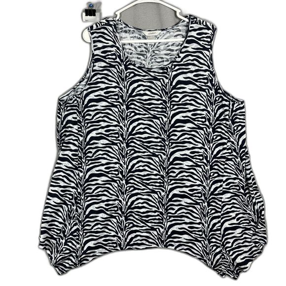 cj banks Tops - CJ Banks Womens Pullover Tank Zebra Sleeveless Top Plus Size 2X